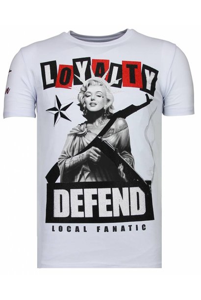 Camiseta Hombre - Loyalty Marilyn - Blanco