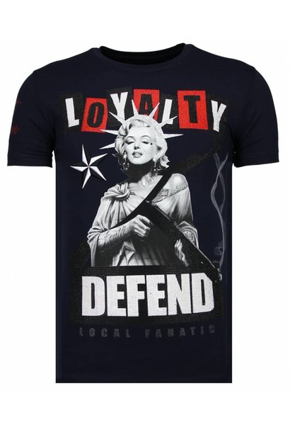 Camiseta Hombre - Loyalty Marilyn - Azul