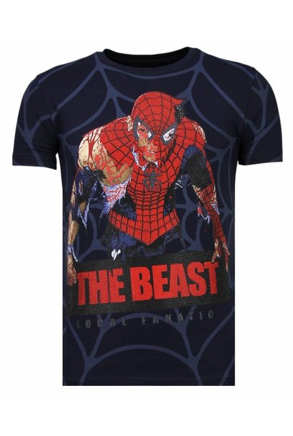 T-shirt Heren - The Beast Spider - Blauw