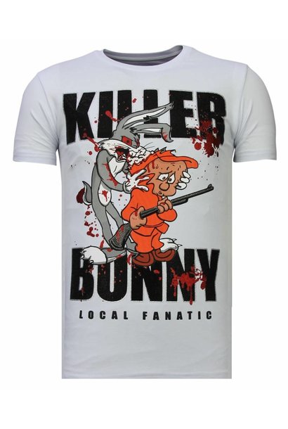 T-shirt Men - Killer Bunny - White