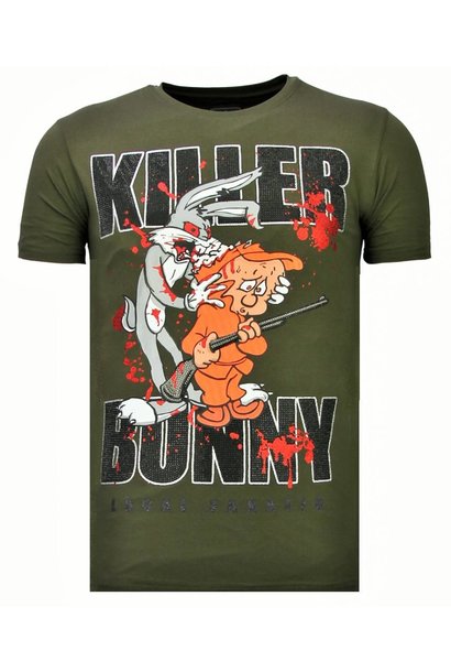 Camiseta Hombre - Killer Bunny - Verde
