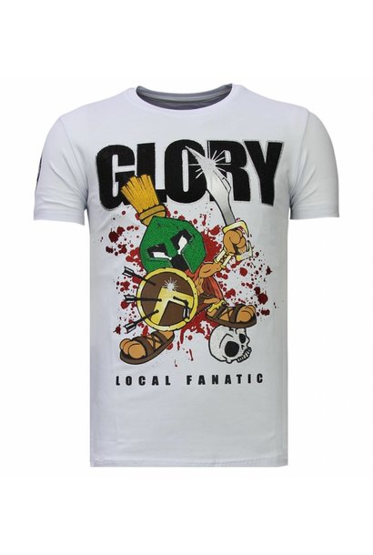 T-shirt Heren - Glory Martial - Wit