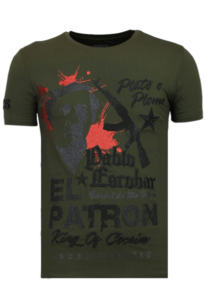 Camiseta Hombre - El Patron Pablo Escobar - Verde