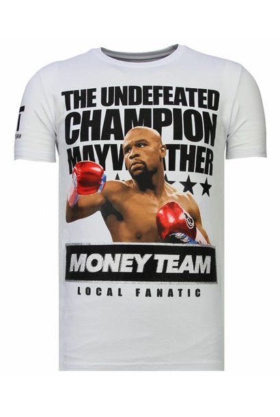 T-shirt Heren - Money Team Champion - Wit