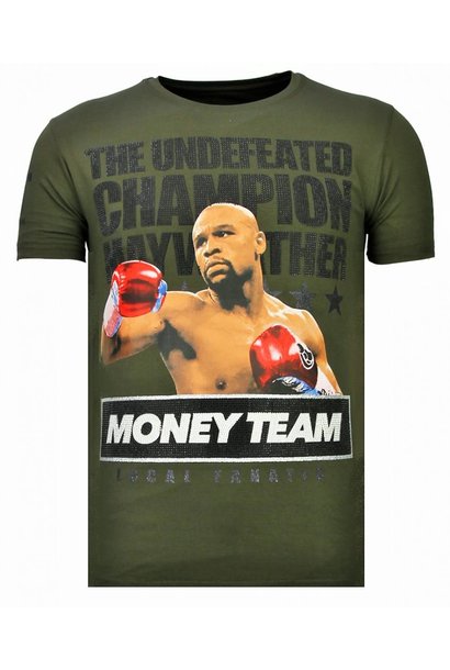 T-shirt Heren - Money Team Champion - Groen