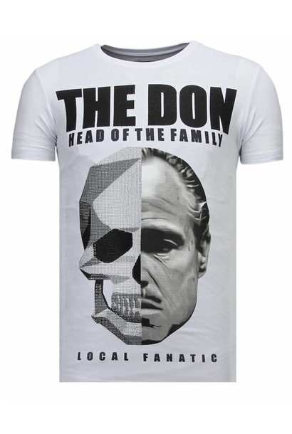 T-shirt Heren - The Don Skull - Wit