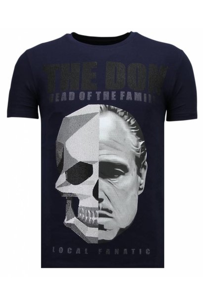 T-shirt Heren - The Don Skull - Blauw
