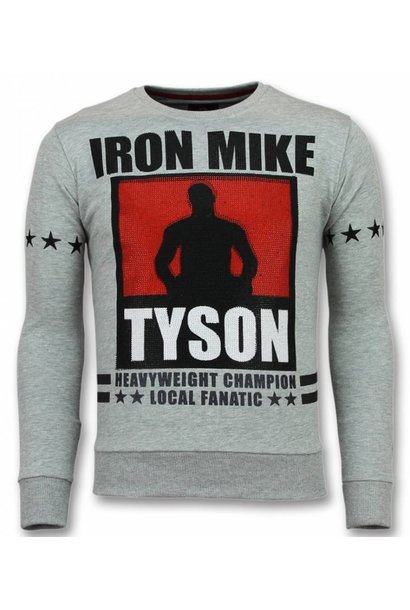 Sweatshirt Men - Iron Mike Tyson - Gray