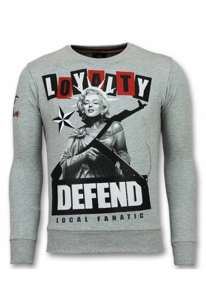 Sweatshirt Men - Loyalty Marilyn - Gray