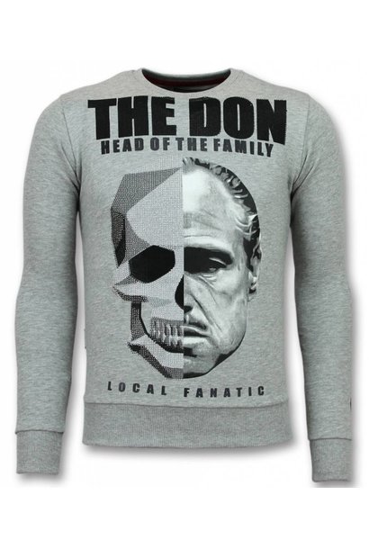 Sudadera Hombre - The Don Skull - Gris