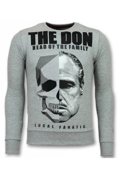 Sweatshirt Men - The Don Skull - Gray