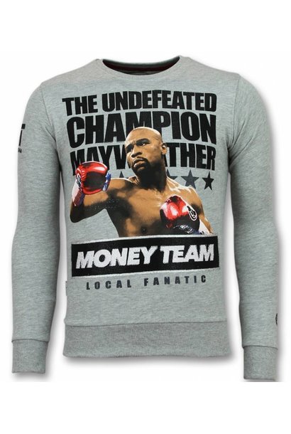 Sudadera Hombre - Money Team Champion - Gris