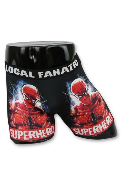 Boxershort Heren - Superhero - Zwart