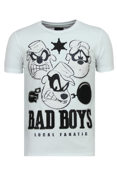 T-shirt Heren - Beagle Boys - Wit