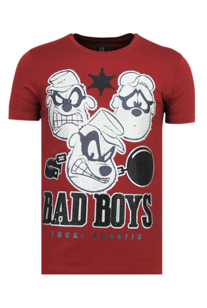 Camiseta Hombre - Beagle Boys - Burdeos