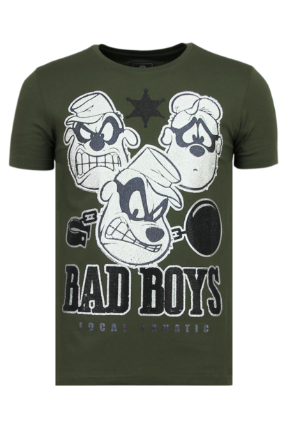 T-shirt Heren - Beagle Boys - Groen