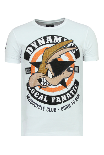 T-shirt Heren - Dynamite Coyote - Wit