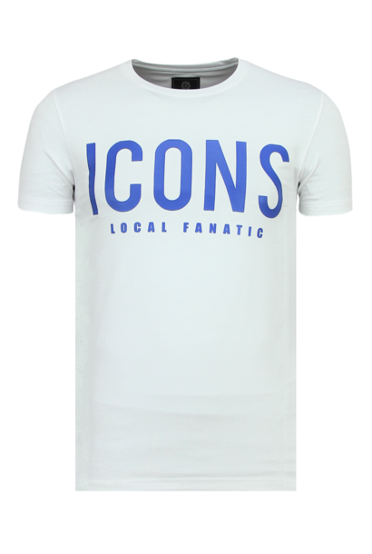 T-shirt Heren - ICONS - Wit
