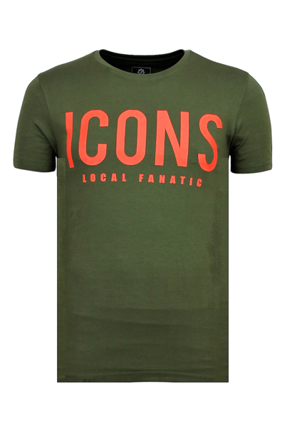T-shirt Heren - ICONS - Groen