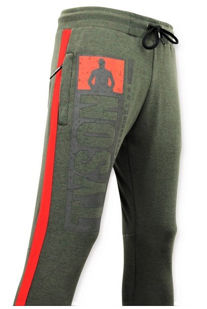 Sweatpants Men - Iron Mike Tyson - Green