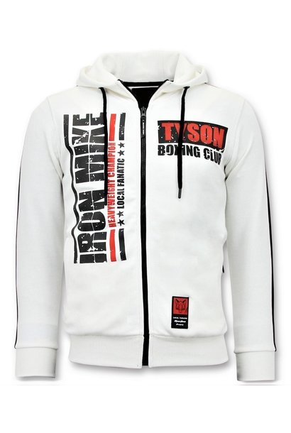 Felpa da Uomo -  Iron Mike Tyson - Bianco