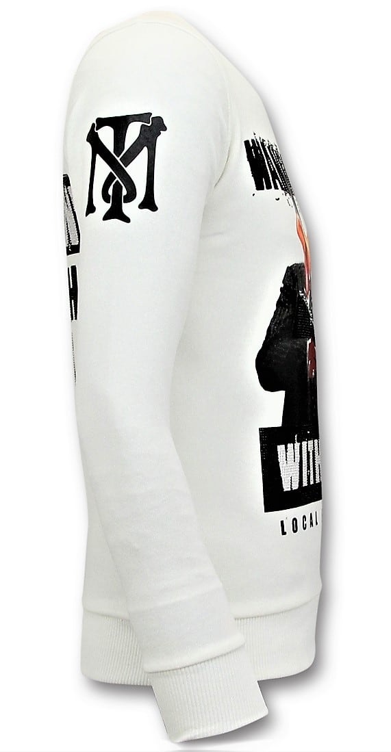 Sudadera Hombre - Daffy Montana - Blanco-4