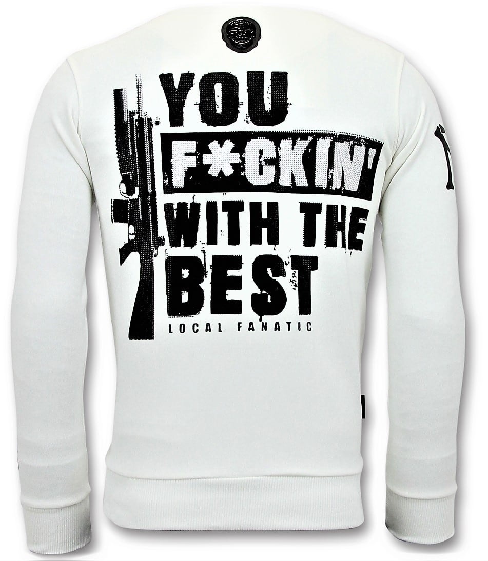 Sudadera Hombre - Daffy Montana - Blanco-3
