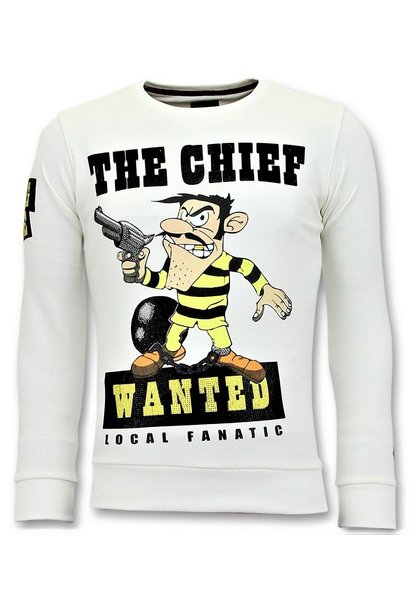 Sweater Heren - Dalton The Chief - Wit