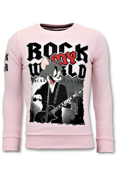 Sweater Heren - Tomcat Rock My World - Roze
