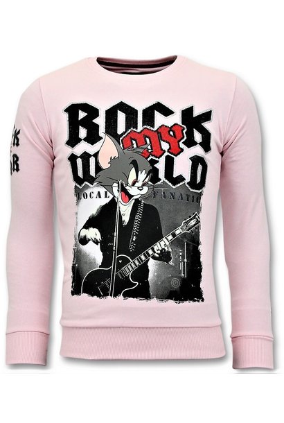 Sweatshirt Men - Tomcat Rock My World - Pink