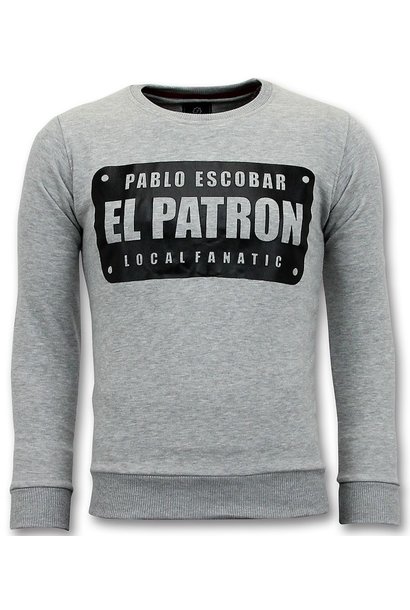 Sweatshirt Men - El Patron - Gray