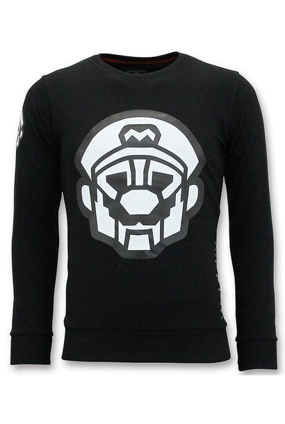 Sudadera Hombre - Mario - Negro