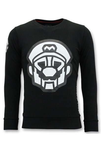Sweatshirt Men - Mario - Black