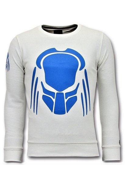 Sudadera Hombre - Predator Neon - Blanco