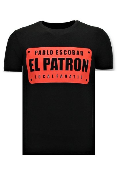 T-shirt Heren - El Patron - Zwart