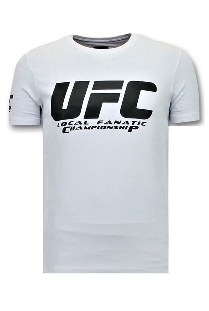 T-shirt Heren - UFC Championship - Wit