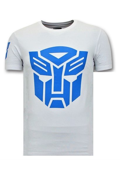 Camiseta Hombre - Transformers - Blanco