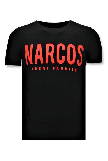 Camiseta Hombre - Narcos - Negro