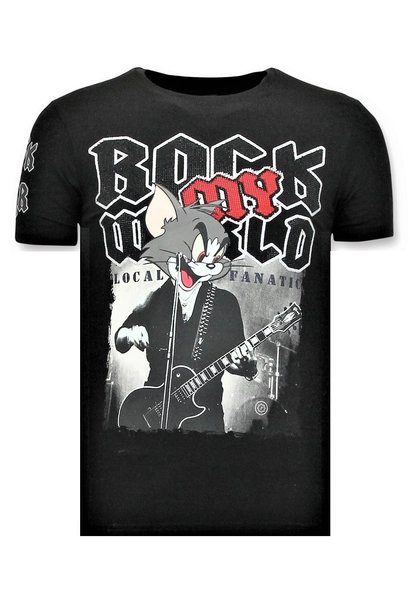 T-shirt Men - Tomcat Rock My World - Black