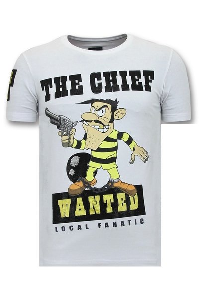 T-shirt Heren - Dalton The Chief - Wit