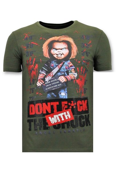 T-shirt Heren - Don't Fuck With The Chuck - Groen