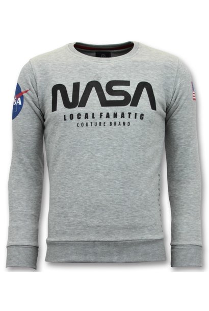Sweatshirt Men - NASA - Gray