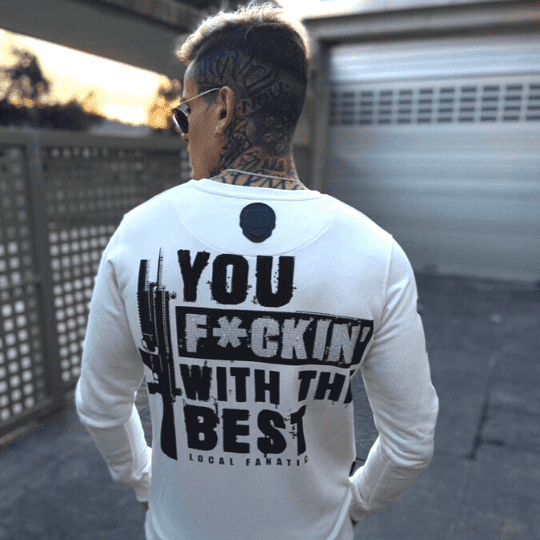 Sudadera Hombre - Daffy Montana - Blanco-5