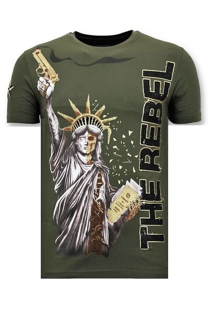 T-shirt Heren - The Rebel - Groen