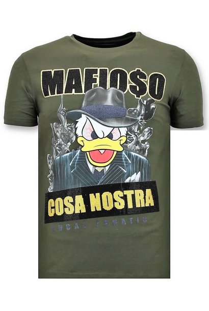 Camiseta Hombre - Cosa Nostra Mafioso - Verde