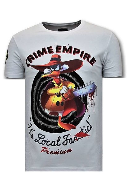 Camiseta Hombre - Crime Empire - Blanco