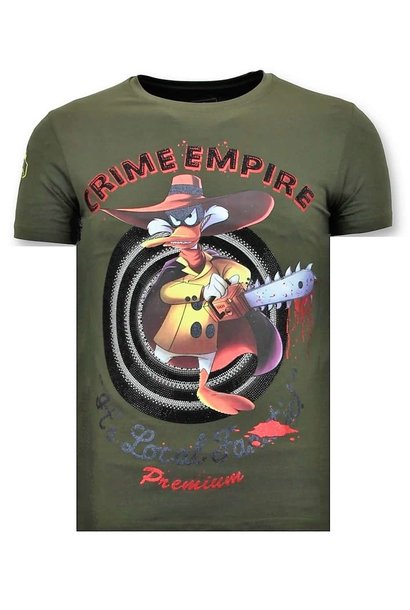 T-shirt Heren - Crime Empire - Groen