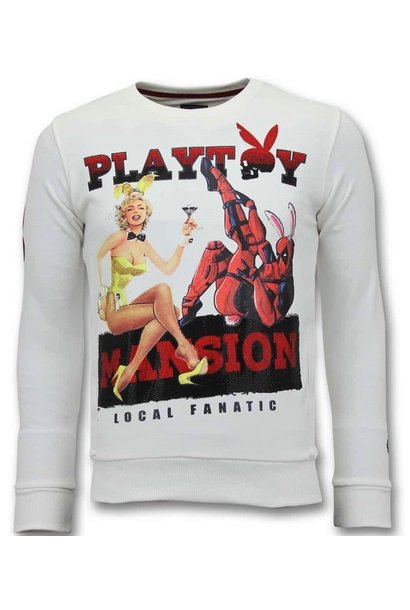 Sweat Hommes - The Playtoy Mansion - Blanc