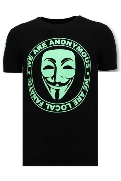 Camiseta Hombre - We Are Anonymous - Negro