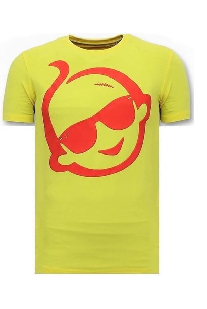T-shirt Heren - Zwitsal Sunglasses - Geel